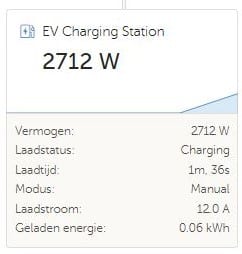 Victron EV Charger VRM selectie selection